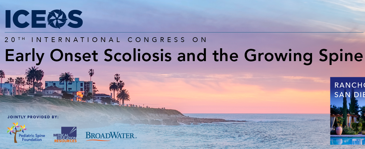 ICEOS 20th International Congress on Early Onset Scoliosis and the Growing Spine event flyer
